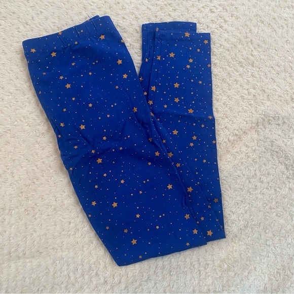 VIGOSS, blue and gold star leggings - Picture 1 of 2
